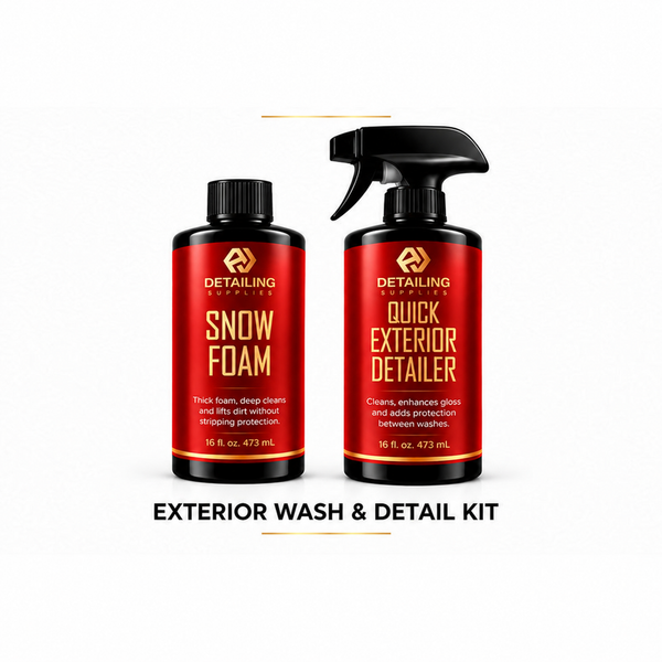 A&J Exterior Wash & Detail Kit — Snow Foam with black cap
