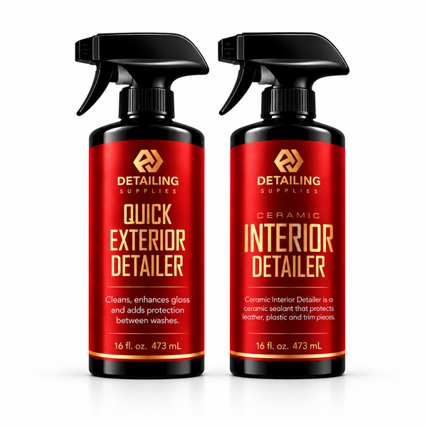 Inside & Out Maintenance Duo — one Quick Exterior Detailer and one Ceramic Interior Detailer, 16 oz each